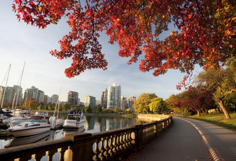 Port de Vancouver en automne - Canada