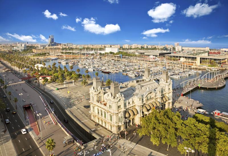 Vue aérienne de Barcelone - Espagne